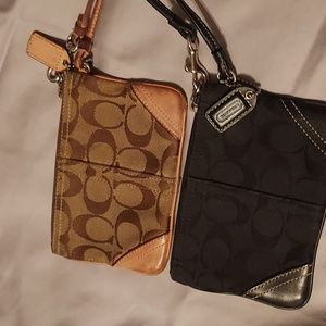 Coach wristlet, set of 2